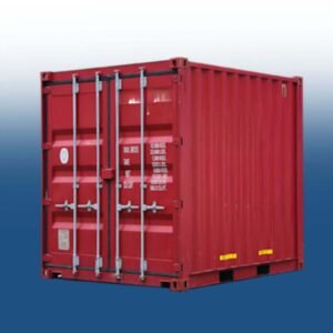 10ft High Cube Container, Wind & Watertight – Traffic Red RAL 3020