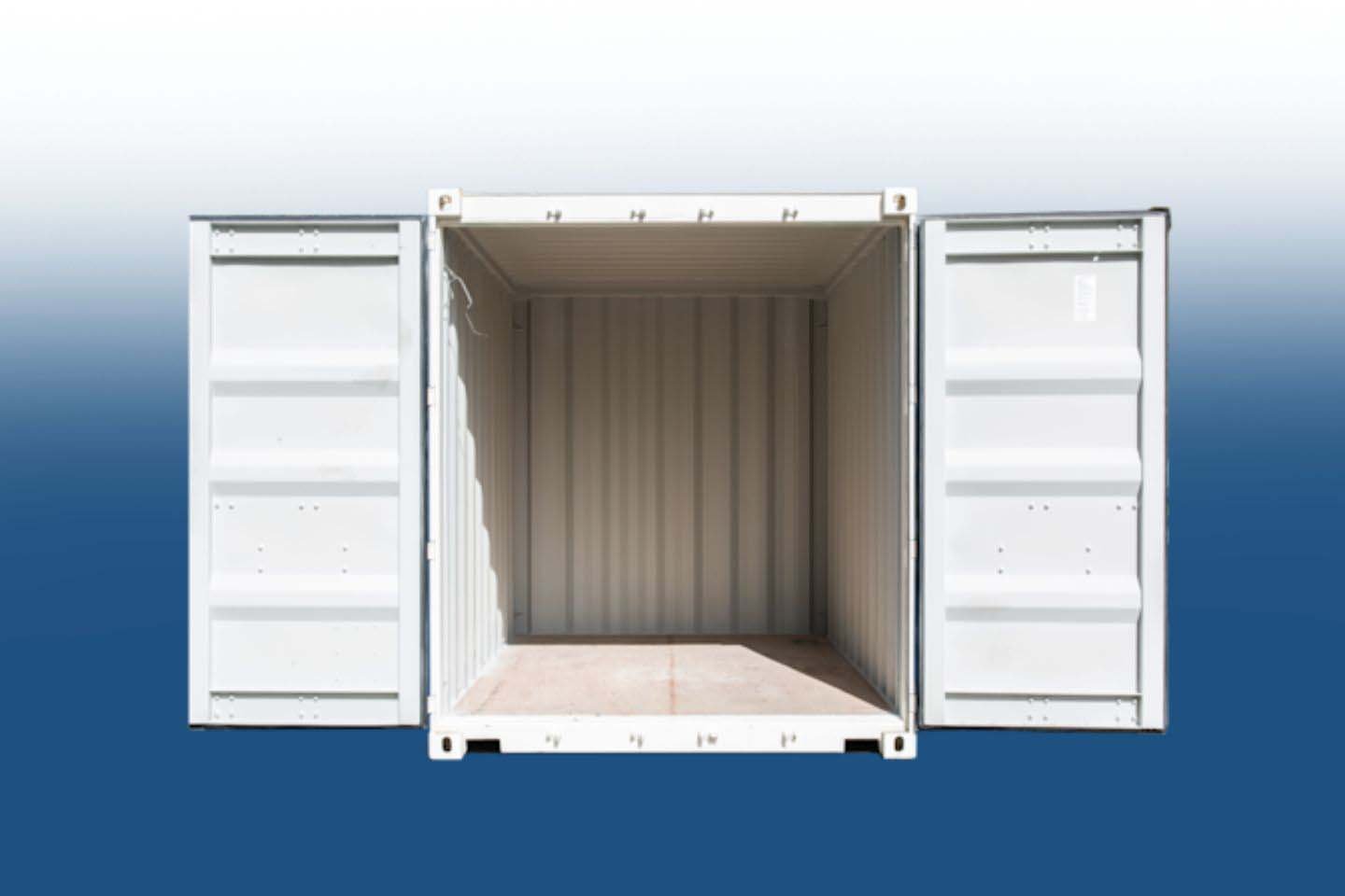 10ft High Cube Container – Pure White RAL 9010 - view 2