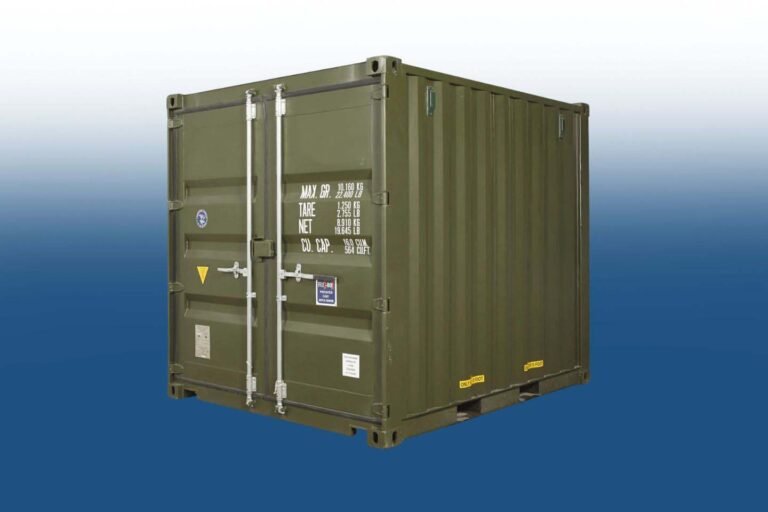 10ft Standard Shipping Container – Bottle Green RAL 6007