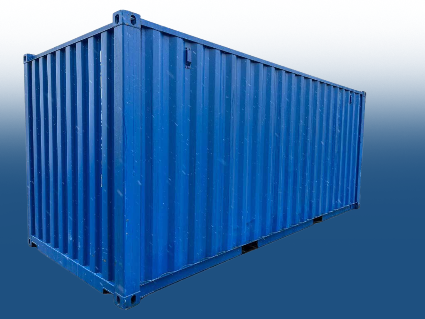 20ft Standard Container, Gentian Blue (RAL 5010) - view 3