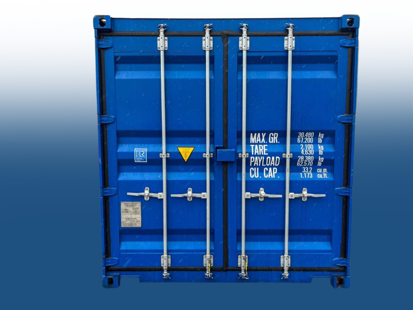20ft Standard Container, Gentian Blue (RAL 5010) - view 5