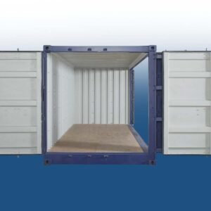20ft Fully-Opening Storage Container, Blue