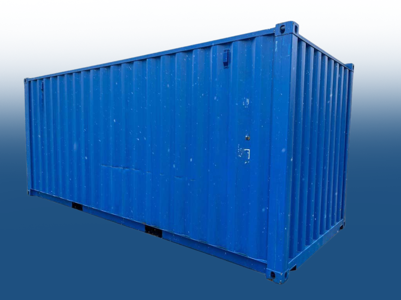 20ft Standard Container, Gentian Blue (RAL 5010) - view 4