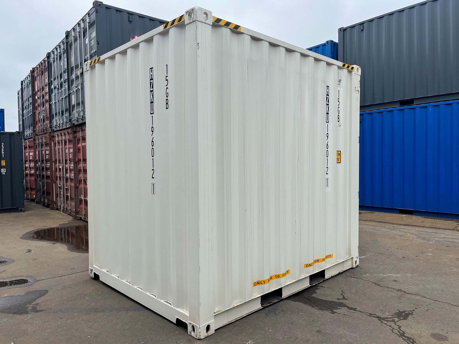10ft High Cube Container – Pure White RAL 9010 - view 4