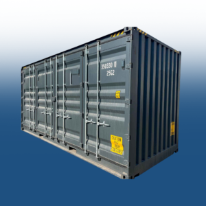 20ft High Cube Container with Open Side, Anthracite Grey