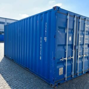 Used 20ft Standard Shipping Container, Blue (IICL5 Grade)