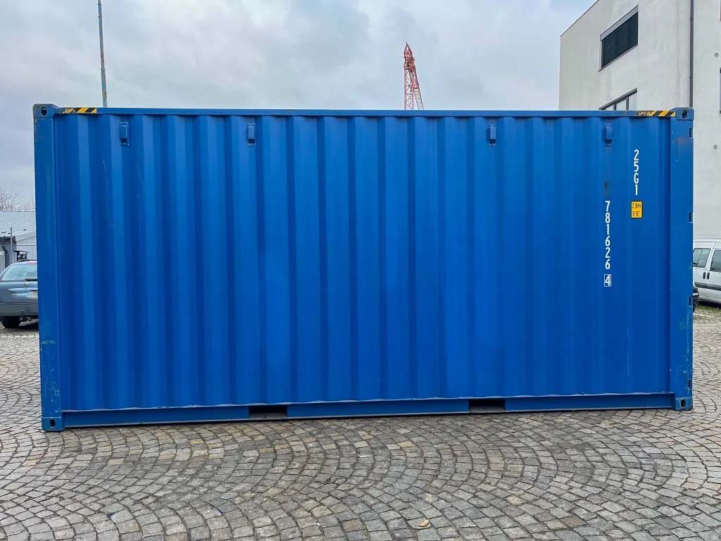 20ft High Cube Shipping Container, Cobalt Blue - view 6